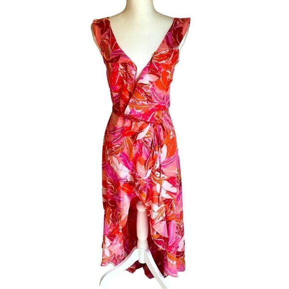 Aqua Floral Dress Bloomingdale’s Size Small NWT - Picture 5 of 8